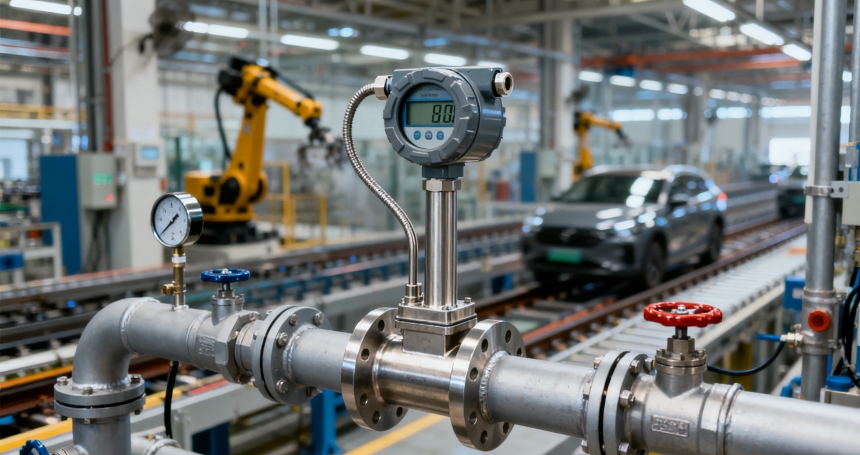 某汽車制造廠壓縮空氣系統(tǒng)流量監(jiān)測(cè)成功案例